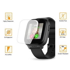 Tznzxm [6 Pack] for JrTrack 5 Kids smartwatch screen protector, Case Friendly HD Clear [Anti-Scratch] [Bubble Free] [Anti-Fingerprint] PET Film for JrTrack 4 Kids Smart Watch by Cosmo 1.4"