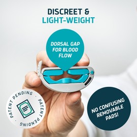 Versa Clamp by Lunderg - Light & Comfortable Male Incontinence Clamp with Adjustable Pressure Knob and Dorsal Gap for Proper Blood Flow - Male Incontinence Products