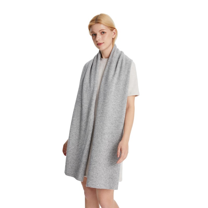 Seasons Comfort 100% Cashmere Knitted Wrap, Oversized Shawl, Scarf, Stole