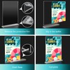 RAYNEAY A4 Acrylic Sign Holder, 2 Pack T-Shape A4 Perspex
