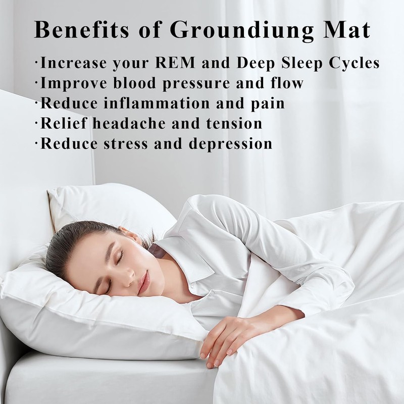 Grounding Sheets King Size for Better Sleep, Grounded Flat Sheets