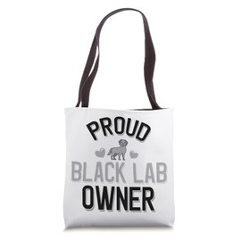 Cute Black Lab Owner Tote Bag
