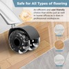 2 Inch Office Chair Wheels(Set of 5)-Heavy Duty Rubber Casters