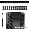 NICENEEDED Wallet Replacement Screws Kit, Black DIY Wallet Screw Repair