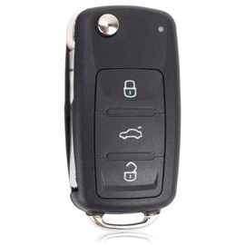 Key Remote Control Housing 3 Buttons Car Key Remote Key Compatible with Volkswagen MK6 VW Golf Polo Tiguan Passat Seat Skoda (3 Buttons)