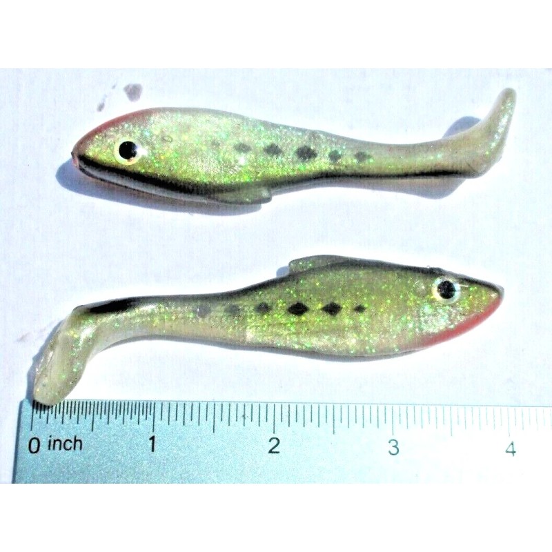 ALL AMERICAN Tournament Quality Soft Plastic Lures 4ct BABY BASS