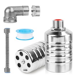 Automatic Float Valve, Floating Valve 1/2 Inch or 3/4 Inch Automatic Water Level Control Adjustable 304 Stainless Steel for Water Tanks, Fish Ponds, Pools, Livestock Troughs, Distillers