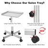 Salon Tray on Wheels,Tattoo Rolling Tray,Salon Color Tray Adjustable Height,Hair