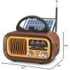 J-150 Bluetooth Radio: Lightweight Portable with Solar Power & USB