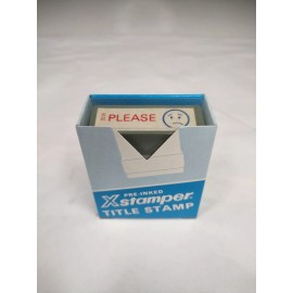 Xstamper Vintage Xstamper "PLEASE:(" Red Ink Stock No. 2019