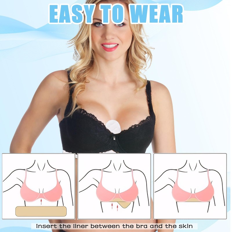 YceLon Pack of 10 Bra Inserts, Sweating, Underbust Sweat Protection,