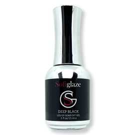 Sofiglaze Soak-Off Gel Nail Polish, Deep Black - 0.5 oz