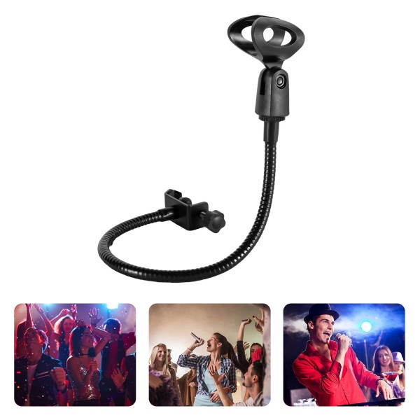 Unbranded Adjustable Gooseneck Microphone Stand with Desk Clamp Fit for