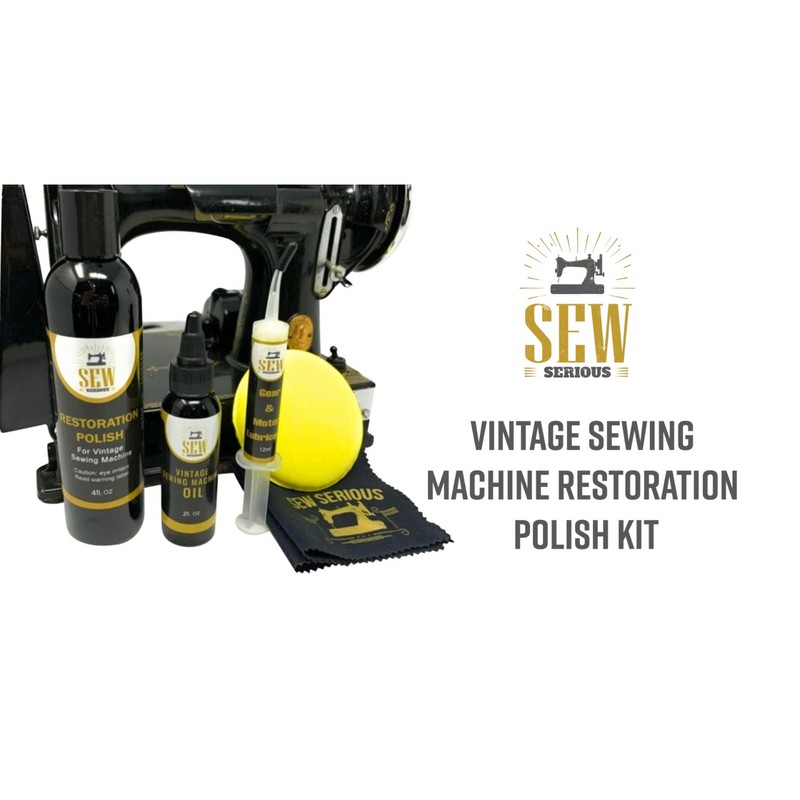 SINGER Featherweight 221 Vintage Sewing Machine Restoration Kit Polish Singer