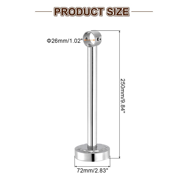 sourcing map 2 Set 9.84inch Ceiling Mount Bracket Fit 1.02inch