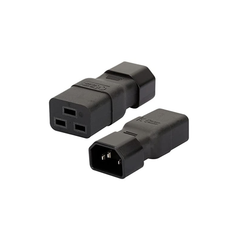 Strhowill IEC320 Male C14 to Female C19 AC Adapter, 15A/250V,
