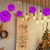 Christmas Lights Ball 5.5" Outdoor Hanging Sphere Lights 50 LED