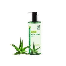 Secret Essentials Aloe Vera Gel, 100 % Organic & Vegan, Soothing Gel for Skin Hair and Body, 250 ml, Premium Quality Aloe Plus