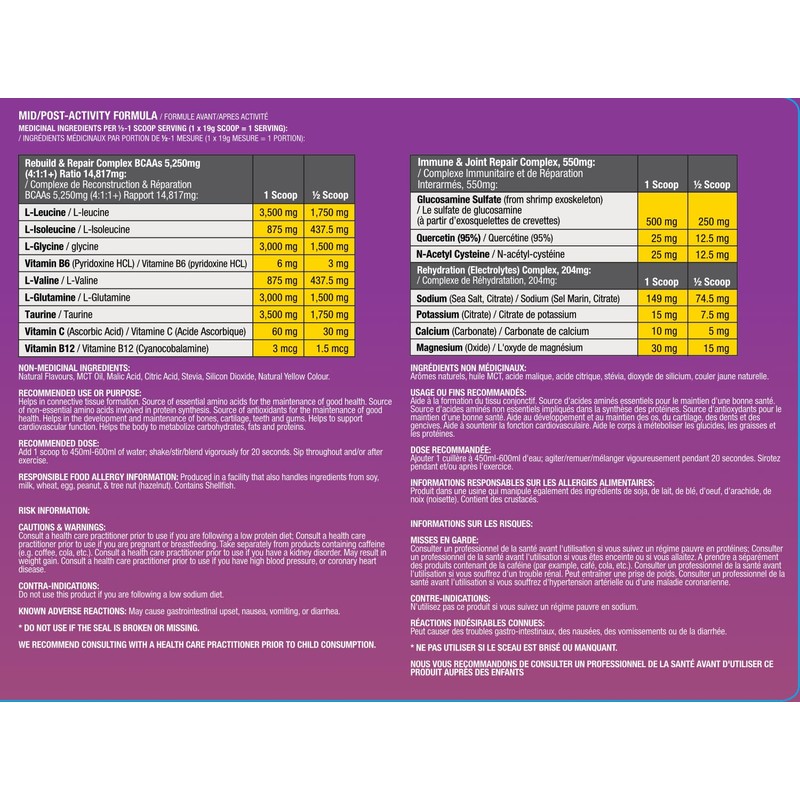 Regen X Total Recovery System BCAA 4:1:1+ Lemon Squeeze 33