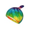 Tie Dye Colorful Rainbow Newborn Swaddle Blankets Beanie Hat Sets