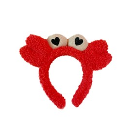 ledmomo Crab Headband Cute Plush Hair Band Hair Ornament Costume Accessory Unisex Red