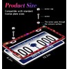 Murimt 2 Pack Red Bling License Plate Frame, Sparkly Stainless