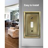 ZILLSEA 2-Pack Light Switch Covers, Single Toggle Switch Plate Cover,