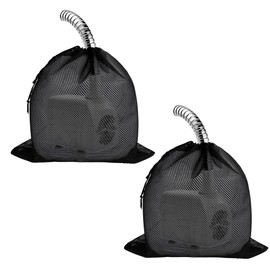 DIELOVEHUA 2 x pump bag with drawstring, filter bag, pond pump, large pond pump filter bag