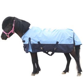 LEAFOREST 1200 Denier Waterproof Mini Shetland Rug Pony Rug Foal Rug Turnout Rug (no Filling) Blue Navy 39IN