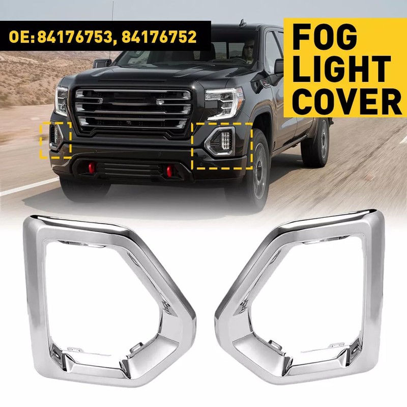 GearUp 1 Pair Front Driving Fog Light Bezel Cover for