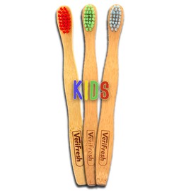 KIDS Bamboo Toothbrush 6-pack Assorted Colors