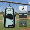 LARIPOP Rolling Baseball Bag Wheeled Softball Backpack, 55L Bat Bag