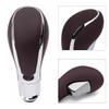 HZEL Car Gear Shifter Knob, Leather Vehicle Automatic Head Handle