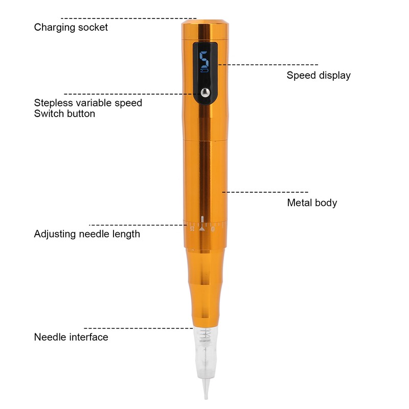 Microblading Pen USB Rechargeable Eyebrow Eyeliner Lip Tattoo Pen Machine