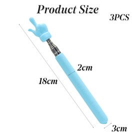 3 Pcs Telescopic Teachers Pointer Mini Retractable Teacher Pointer Stick Extendable Hand Pointer Finger Pointer Stick for Teacher Classroom Teacher Aids (Blue Red Green)