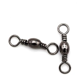 SENYUBBY Fishing Barrel Swivel Stainless Steel Sea Fishing Hooks Connector Rolling Swivel for Sea Fishing-Size 3/0#-25pcs-209lb