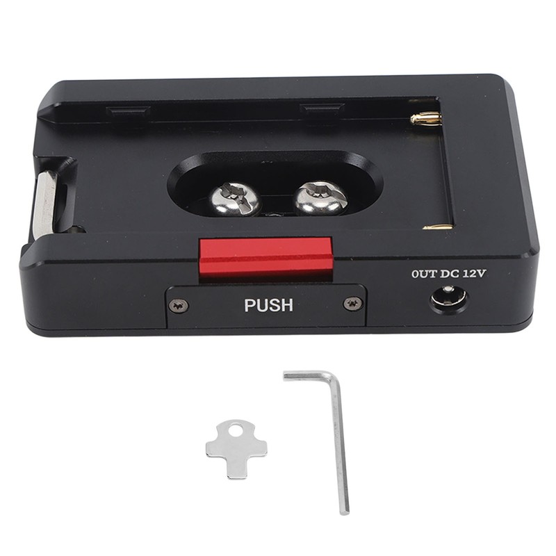 NP F Battery Adapter Plate Non Slip Self Locking Button