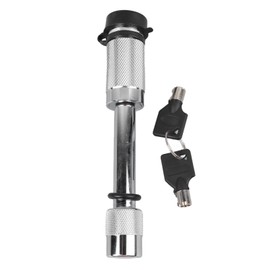 Tow Hitch Receiver Lock White Car Trailer Off Road Vehicle Truck Hitch Pin Key Lock