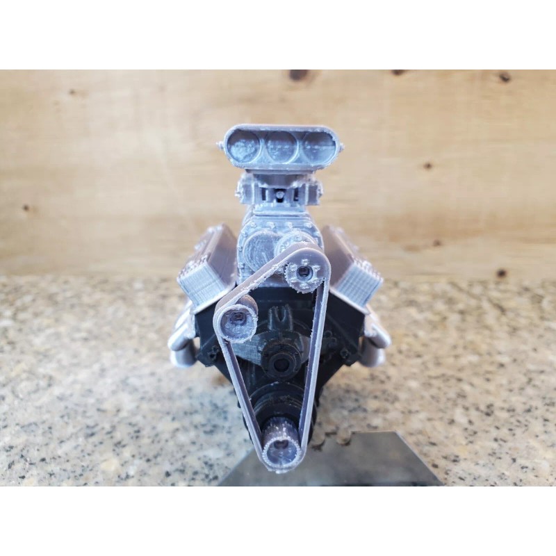 Unbranded 3d Print Supercharged V8 1/10 Scale Engine Motor For