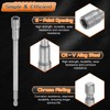 sourcing map 3pcs Nut Driver Drill Bit 8-12mm Metric Impact
