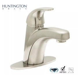 Huntington Brass Single Control Lavatory Faucet in a wonderful SATIN NICKEL