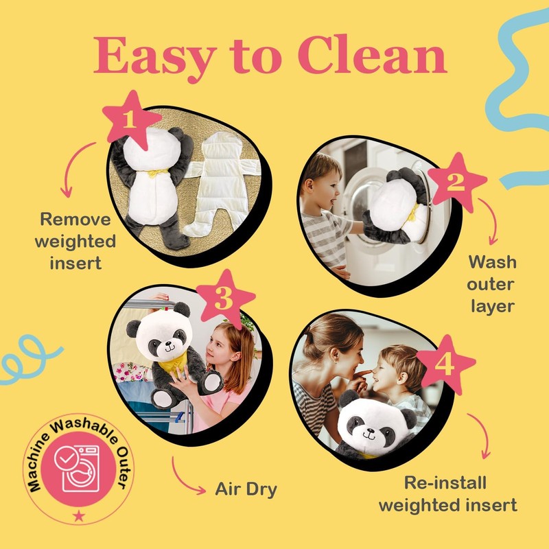 Weighted Anxiety Comfort Animal – 5 lb Panda Calming Plush