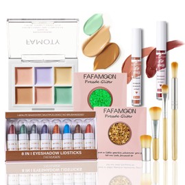 RoseFlower Preminum Makeup Set - Profession Makeup Kit Include Foundation, Eyeshadow Palette, Lipstick, Makeup Brush Set Etc Complete Makeup Case for Women & Makeup Beginners Makeup Gift Set #3