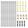 34PCS 5FT E-Tracks Set Tie-Down Rail Kit with 8 Steel