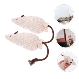 VILLFUL 2pcs Catnip Plush Toys for Cats and Kittens Interactive Chewing Cute Cartoon Design Encourages Play and Exercise for Indoor Pets