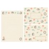 Hanko Letter Set (Hedgehog and Flower) LLH7 (Old LLL305)