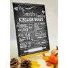Family Kitchen Rules Large Sign A4 Wooden Wall Art 6mm