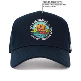 AMPLESH Kayak - Gorra de béisbol estructurada con diseño al aire libre, Azul marino, Large-X-Large