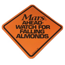 Mars Inc. 1986 Advertising Sign Laminated - Mars Candy Bars Vintage NOS Rare