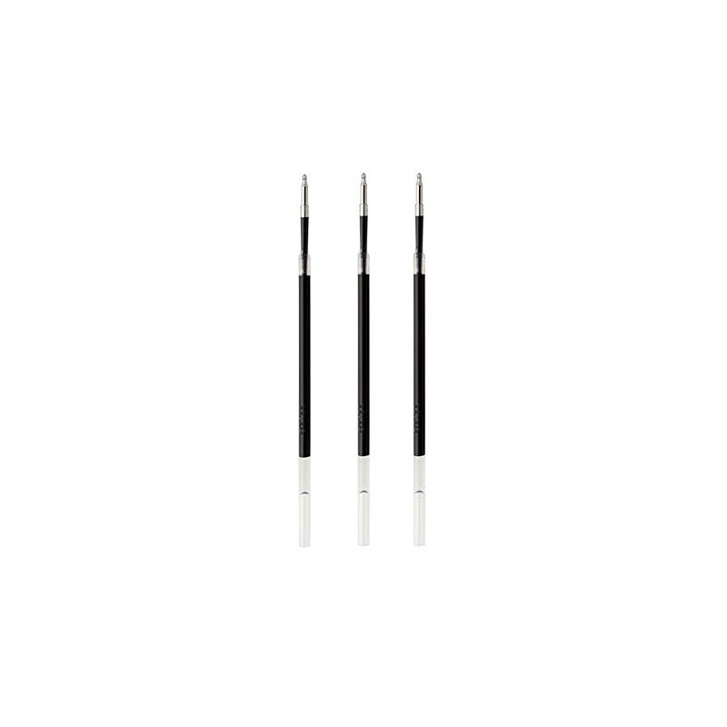 Nitoms STALOGY S5211-2P Ballpoint Pen Refill, Gel Ink, 0.5mm, Black,